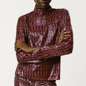 ZARA SEQUIN TOP